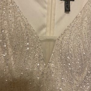 White Sequin Dress